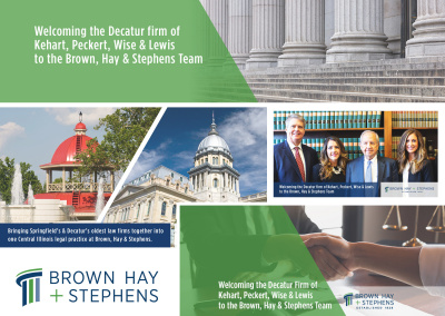 Marketing Materials for Brown Hay & Stephens Law Firm